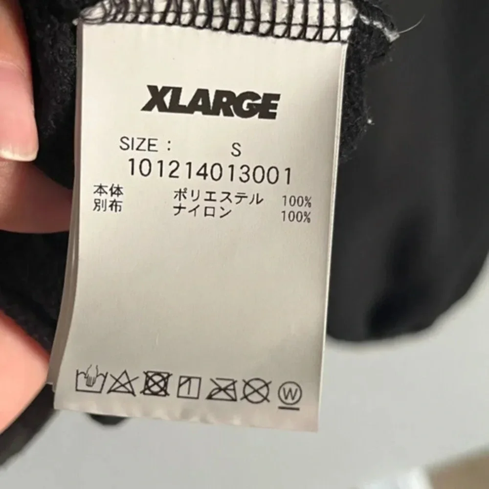 XLARGE‎ UO Snap Button Fleece Sweatshirt Mens S Black Outdoor Camping Hiking